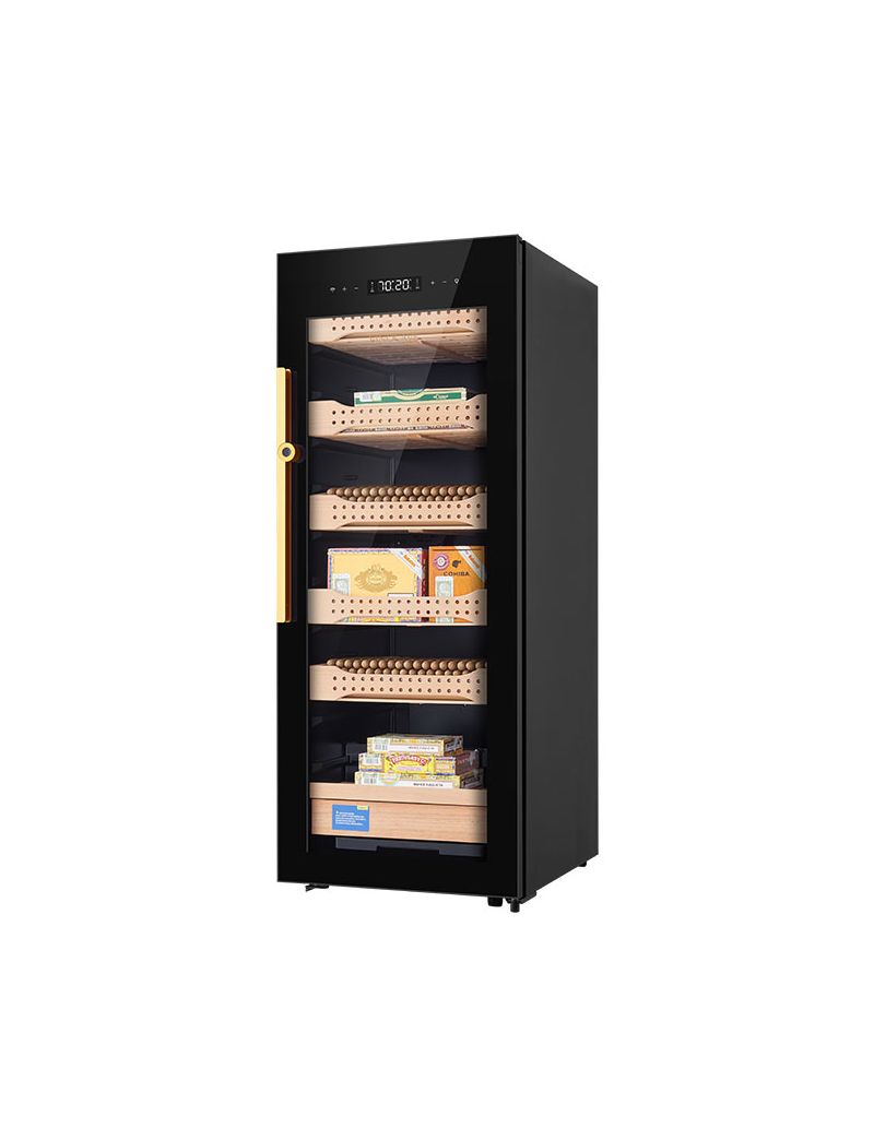 Afidano 1200 Count Cigar Humidor Cabinet Exterior in Steel