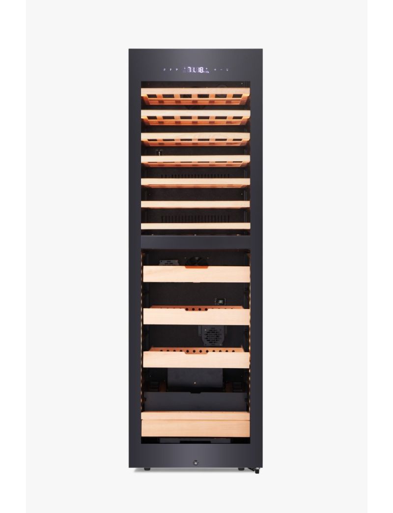 CWC-268C2 - 42 Bottle & 1250 Cigar Dual Zone Combo Cabinet