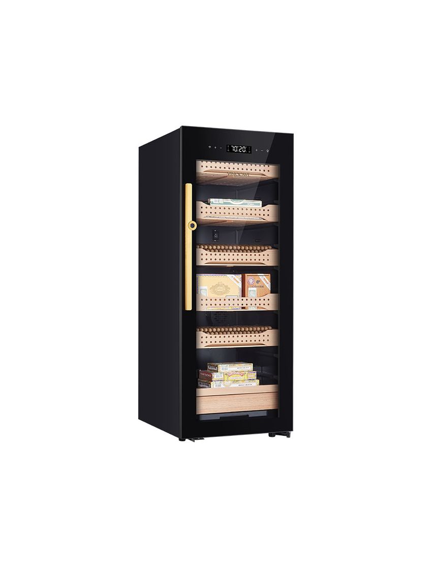 Afidano 1200 Count Cigar Humidor Cabinet Exterior in Steel