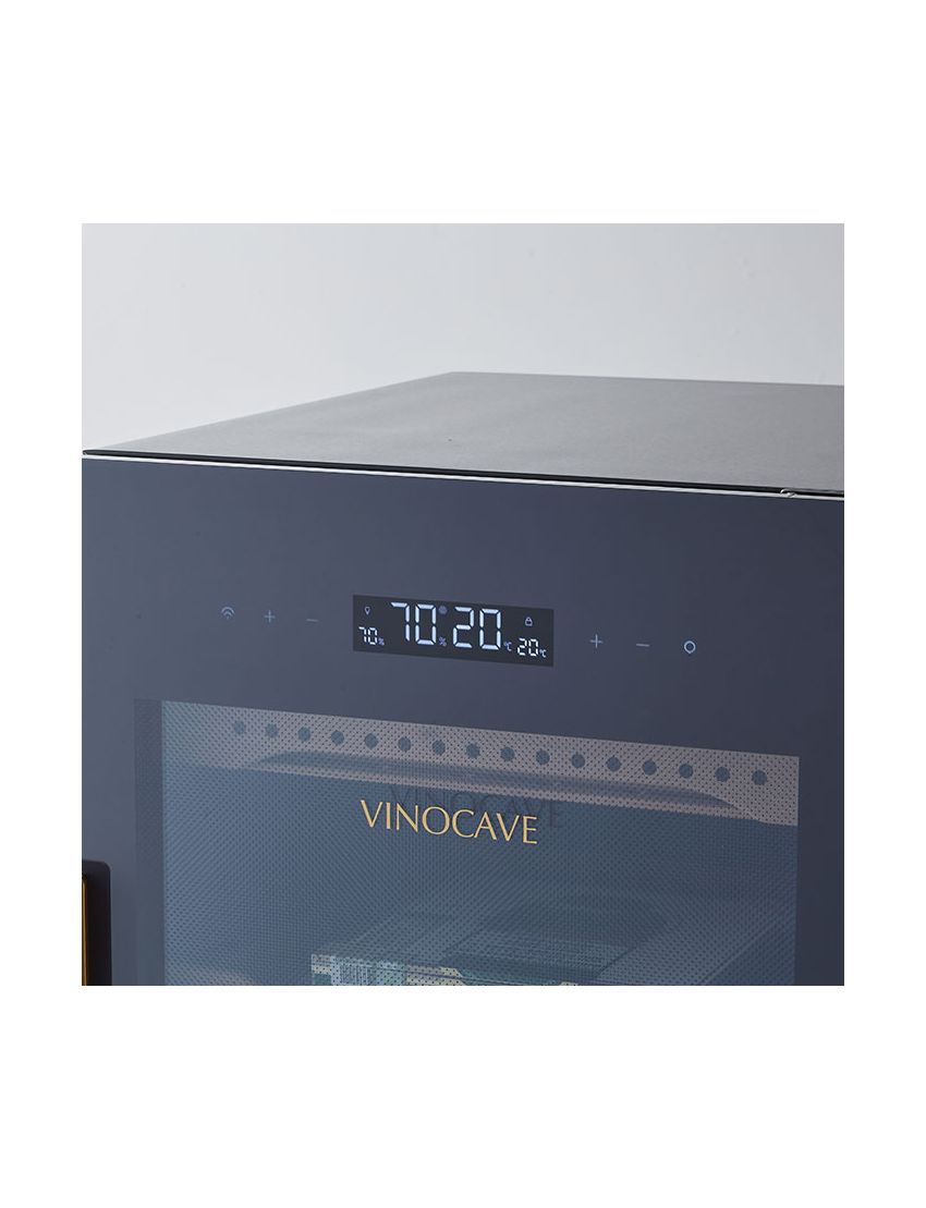 Afidano 1200 Count Cigar Humidor Cabinet Exterior in Steel