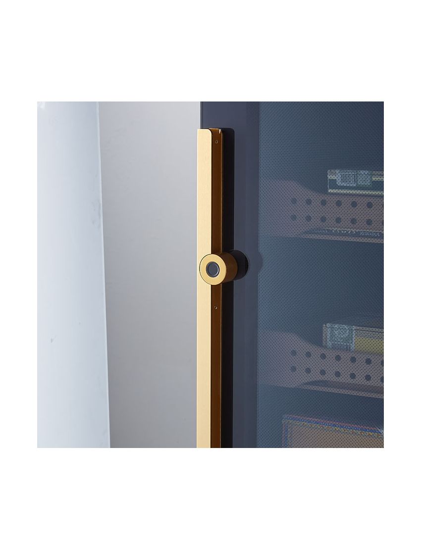 Afidano 1200 Count Cigar Humidor Cabinet Exterior in Steel