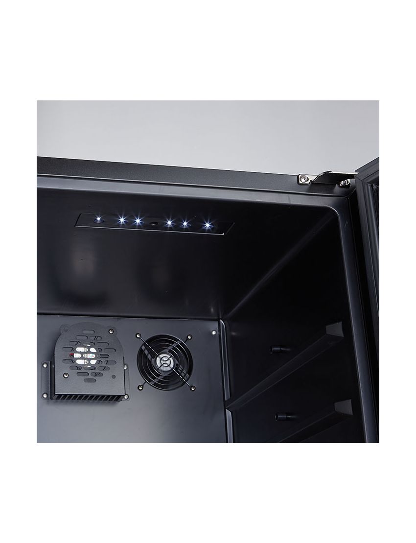 Afidano 1200 Count Cigar Humidor Cabinet Exterior in Steel